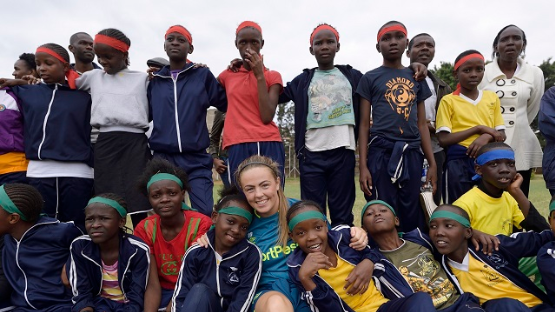 Building confidence and skills (and having fun!): Everton Football Club visit Girls’ Clubs in Kenya